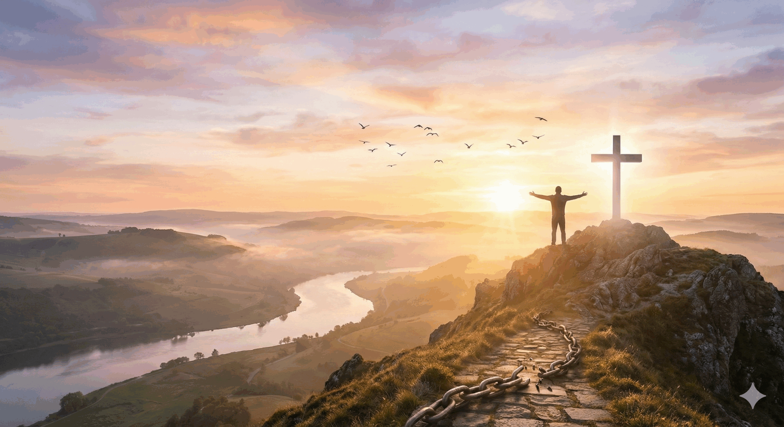The Joy through freedom you find when you believe in Christ